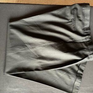 Perry Ellis Mens Dress Pants, Black 36 x 32 -pleated